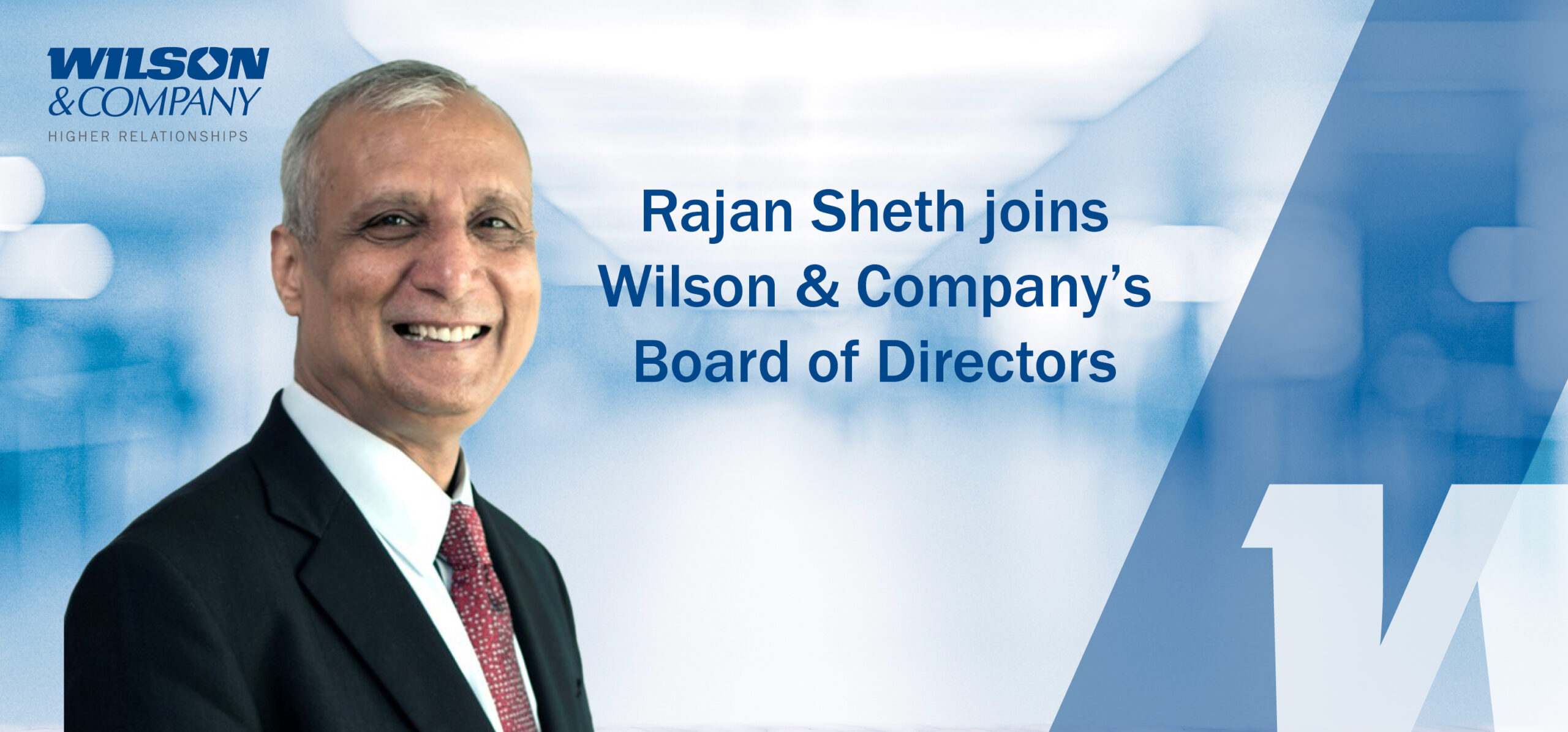 Rajan Sheth Joins Wilson & Company's Board of Directors